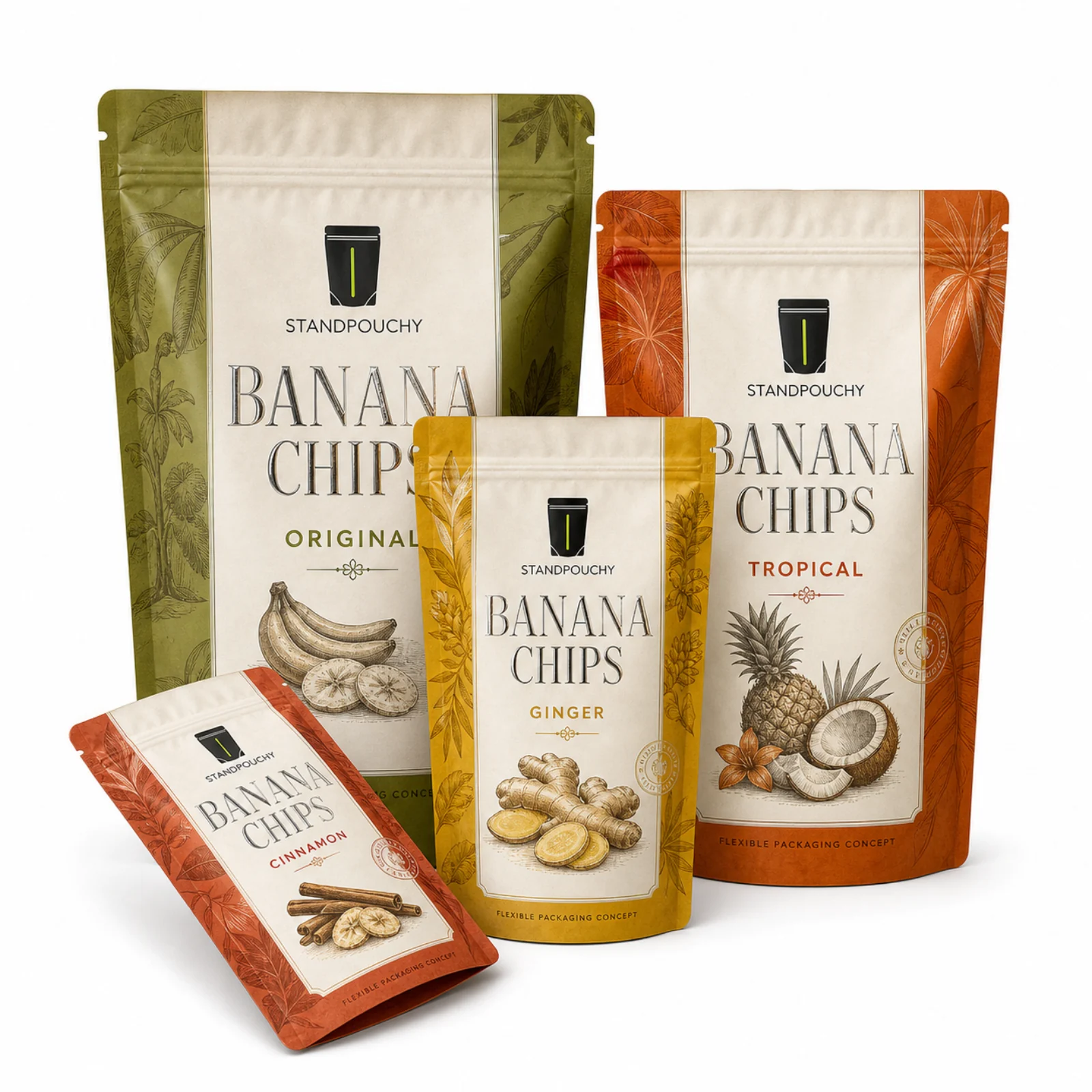 High Barrier Banana Chips Pouch