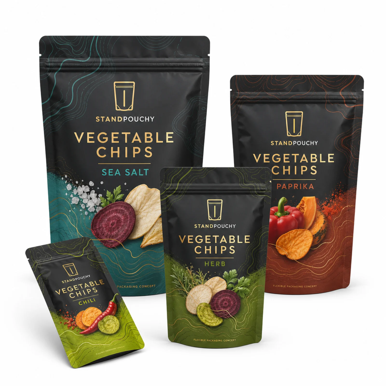 High Barrier Vegetable Chips Pouch