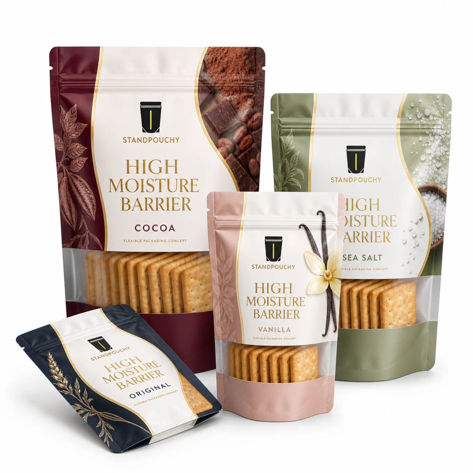 High Moisture Barrier Cracker Pouch
