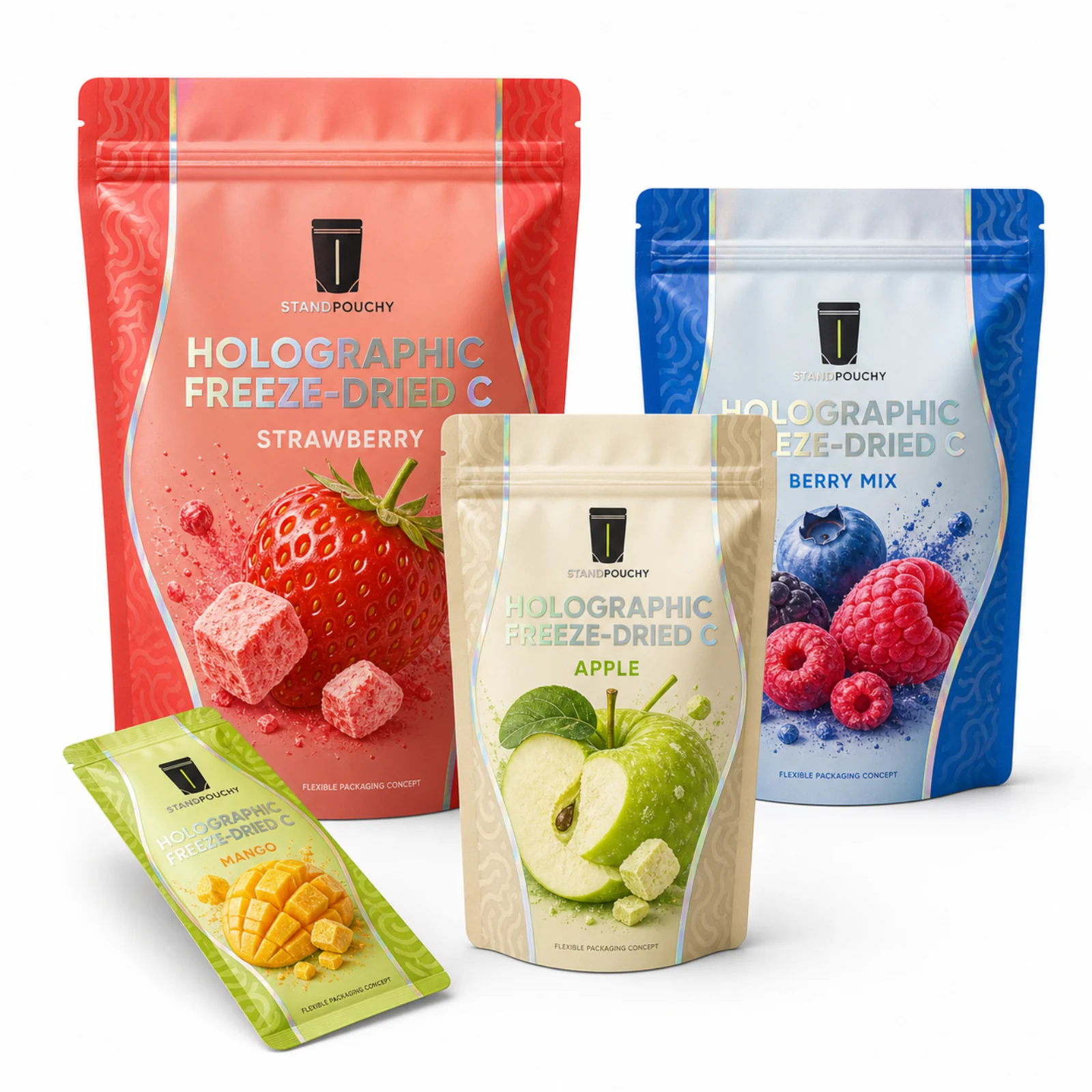 Holographic Freeze-Dried Candy Pouch