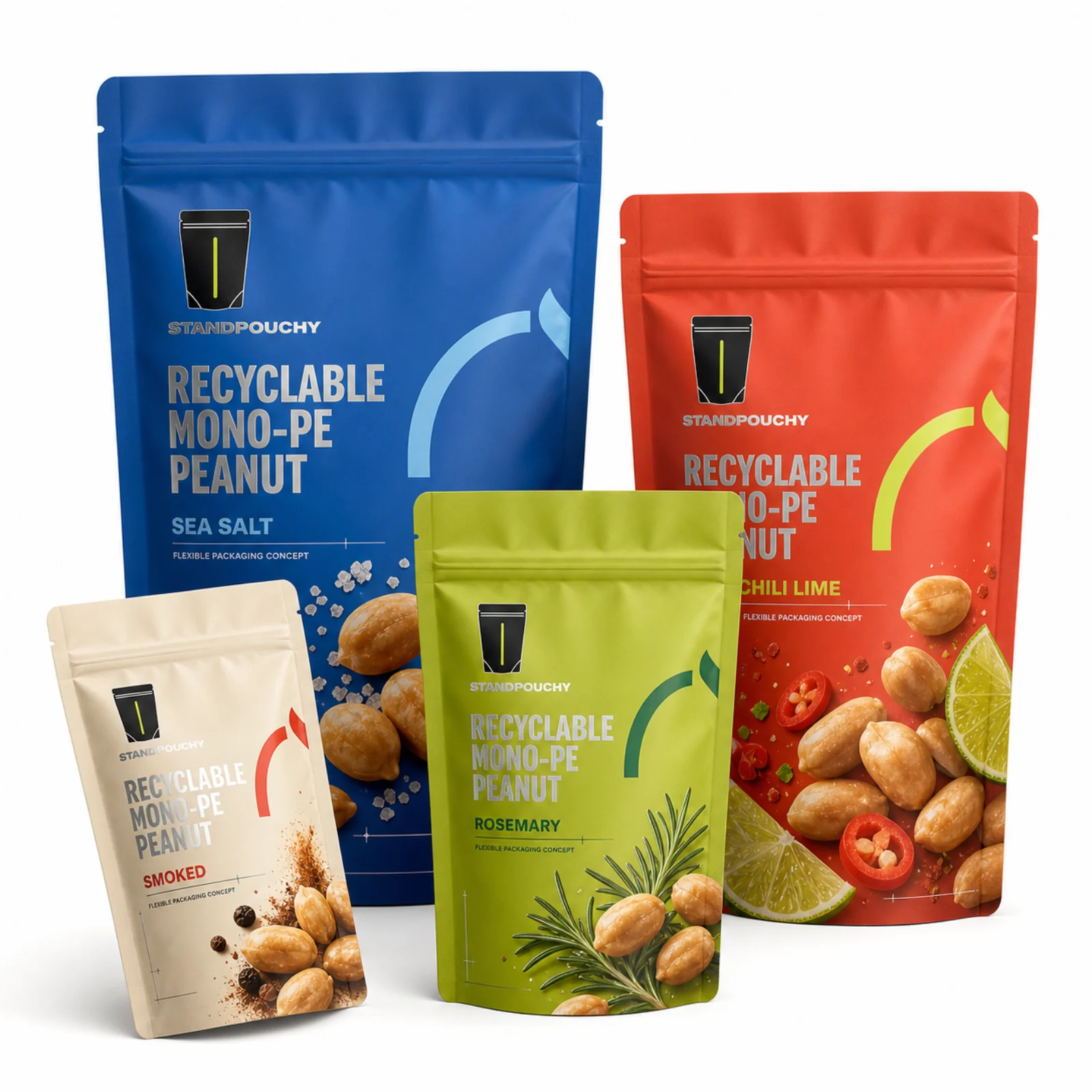 Mono-PE Peanut Snack Pouch