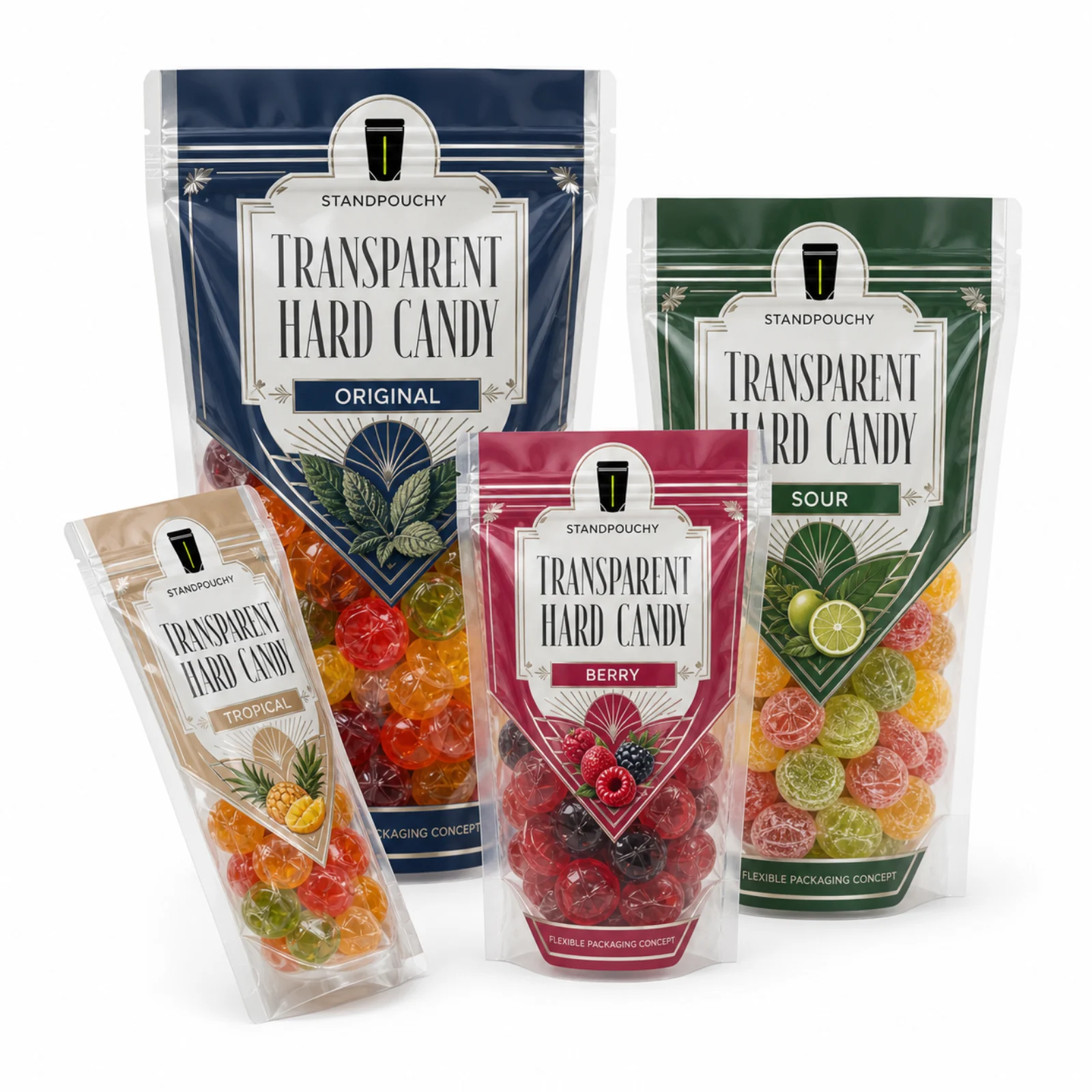 Transparent Hard Candy Pouch